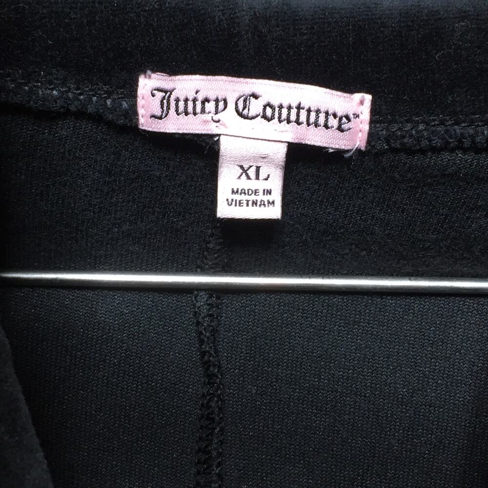 Juicy Couture Velour Rhinestone J Zip Tracksuit Hoodie XL - Picture 6 of 8